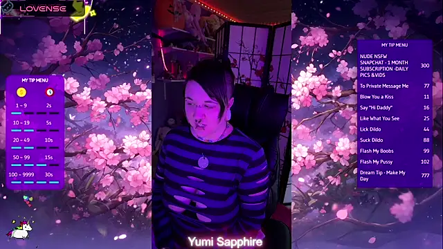 yumi sapphire online show from April 22, 8:43 pm