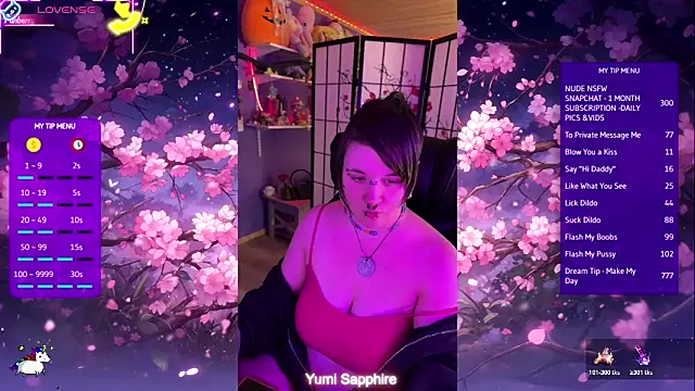 yumi sapphire online show from April 27, 9:24 pm