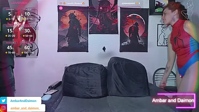 Snapshot of Ambar_and_daimon_ chatting on October 24, 7:38 am Ambar and daimon online show from October 24, 7:38 am