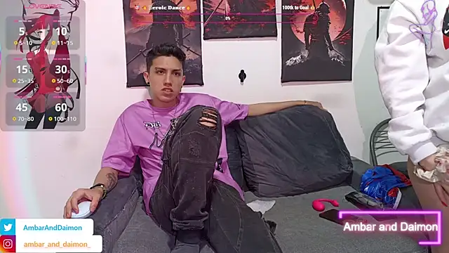 Snapshot of Ambar_and_daimon_ chatting on October 25, 6:32 am Ambar and daimon online show from October 25, 6:32 am