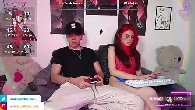 Snapshot of Ambar_and_daimon_ chatting on October 31, 6:47 am Ambar and daimon online show from October 31, 6:47 am