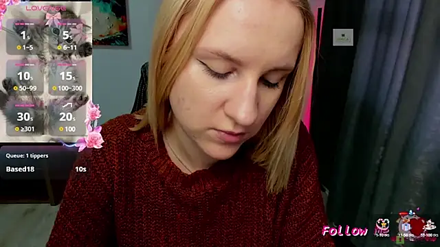 Snapshot of BeautyBlondy chatting on January 20, 9:35 am BeautyBlondy online show from January 20, 9:35 am