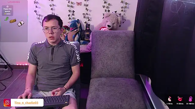 Tina 4 Charlie online show from February 13, 3:19 pm