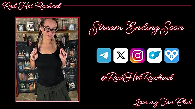 RedHotRachael online show from February 20, 7:08 pm
