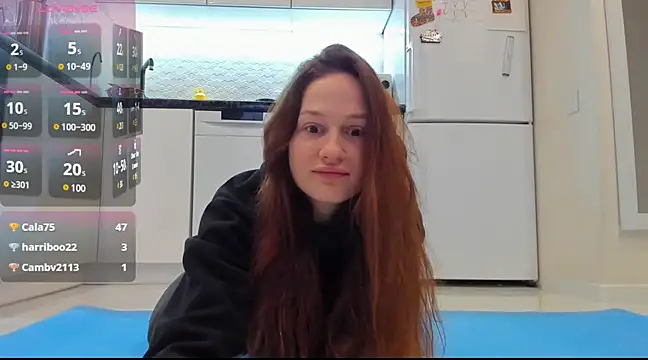 Snapshot of Katya_yoga chatting on February 22, 4:51 am Katya yoga online show from February 22, 4:51 am