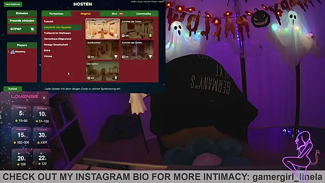 Gamergirl-Linela online show from October 26, 9:31 pm