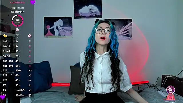 Snapshot of AfinaSweet chatting on March 10, 1:23 am AfinaSweet online show from March 10, 1:23 am