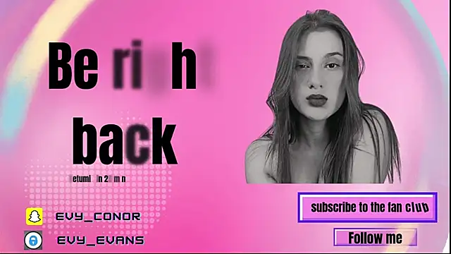 Snapshot of Evy_conor chatting on October 10, 3:55 pm Evy conor online show from October 10, 3:55 pm