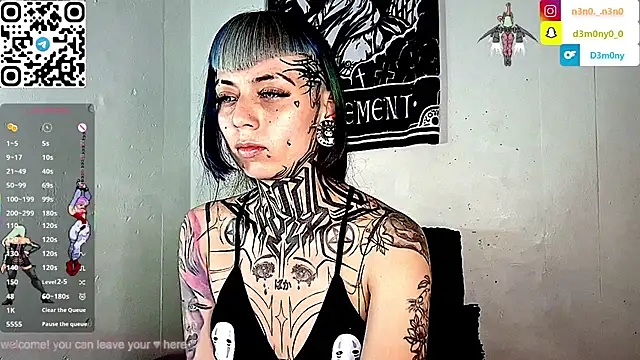 d3m0ny0 0 online show from July 24, 4:21 am