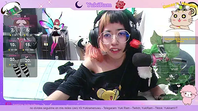 Snapshot of YukiRam chatting on September 10, 2:22 am YukiRam online show from September 10, 2:22 am