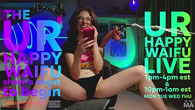Snapshot of urhappywaifu chatting on July 28, 5:01 pm urhappywaifu online show from July 28, 5:01 pm