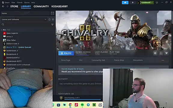 Snapshot of bear8t chatting on October 9, 6:44 am bear8t online show from October 9, 6:44 am