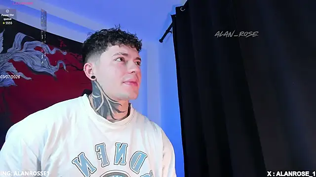 AlanRose01 online show from July 3, 1:06 pm