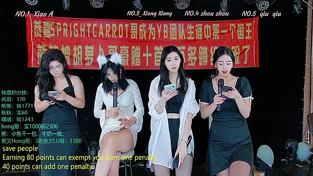 Snapshot of YB-001 chatting on November 9, 2:10 am YB-001 online show from November 9, 2:10 am