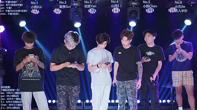 Snapshot of AOA-boy chatting on June 18, 4:57 am AOA-boy online show from June 18, 4:57 am