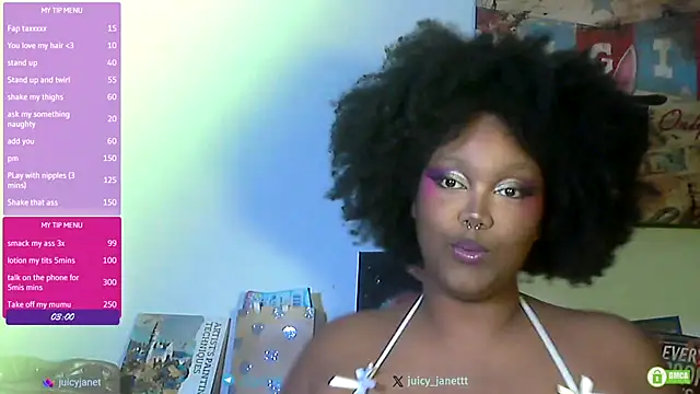 juicy janet online show from March 21, 5:38 pm