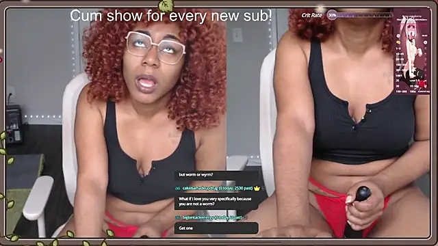 Snapshot of Cheybaaee chatting on February 23, 6:45 pm Cheybaaee online show from February 23, 6:45 pm