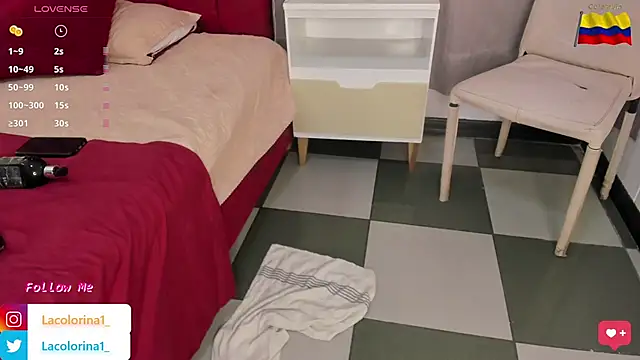 Snapshot of LaColorina_ chatting on February 17, 8:09 am LaColorina online show from February 17, 8:09 am