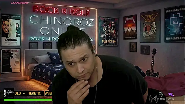 chino roz online show from April 5, 7:55 pm