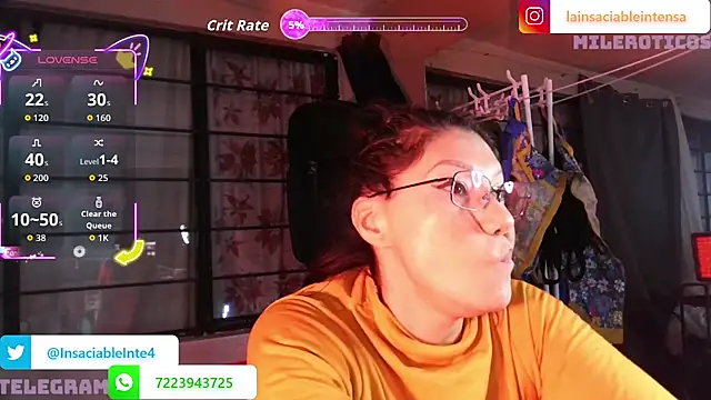 LaInsaciableIntensa online show from June 5, 1:45 am