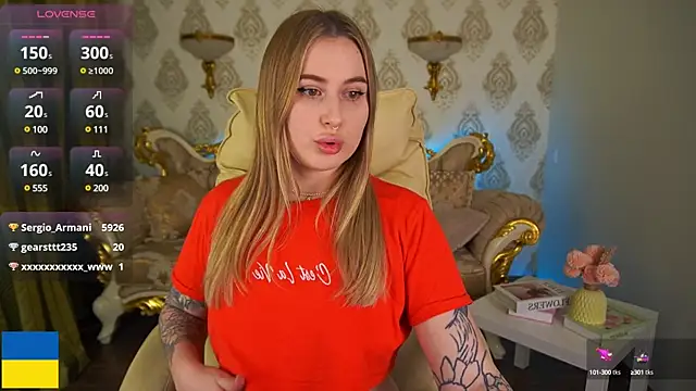 Snapshot of ArolinaNight chatting on February 1, 1:02 am ArolinaNight online show from February 1, 1:02 am