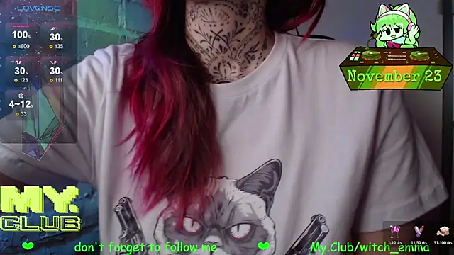 Witch Emma online show from November 23, 6:41 pm