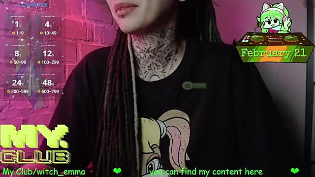 Witch Emma online show from February 21, 7:37 pm