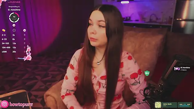 Snapshot of How2Meow chatting on April 21, 5:17 pm How2Meow online show from April 21, 5:17 pm