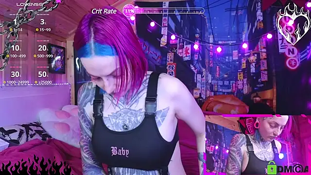 Snapshot of NekoCyber chatting on January 22, 4:34 am NekoCyber online show from January 22, 4:34 am