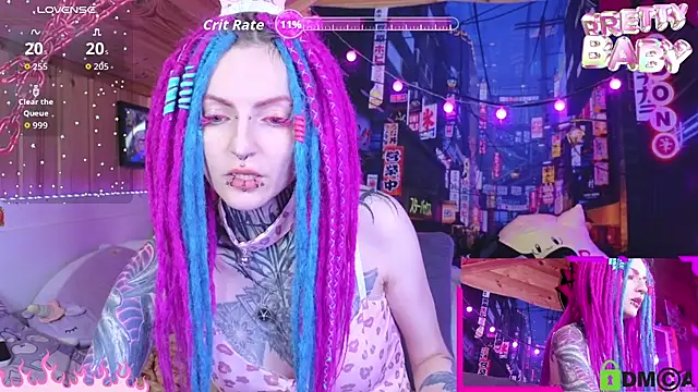 Snapshot of NekoCyber chatting on October 2, 5:03 am NekoCyber online show from October 2, 5:03 am