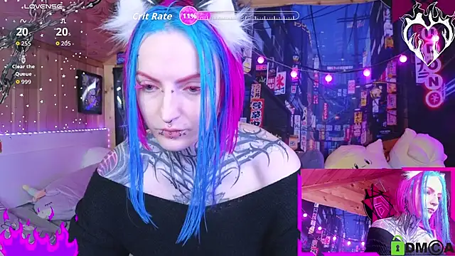 Snapshot of NekoCyber chatting on October 30, 4:58 am NekoCyber online show from October 30, 4:58 am