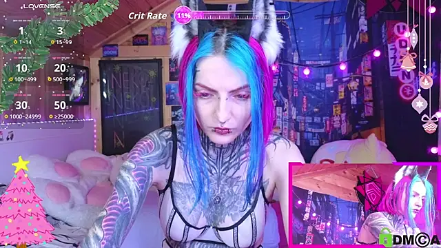 Snapshot of NekoCyber chatting on December 20, 5:14 am NekoCyber online show from December 20, 5:14 am